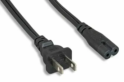 US 2 Prong 2 Pin AC Power Cord Cable Charge Adapter For PC Laptop PS3 PS4 TV • $6.49