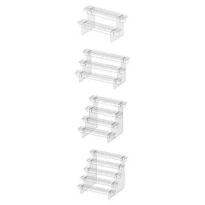 Acrylic Shelf Display Shelves Acrylic Display Riser Shelf Stable Props • £8.06