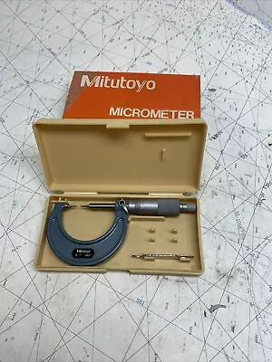 Mitutoyo 112–189 15° Carbide Point Micrometer 0–1  0.001  Grad • $94.50