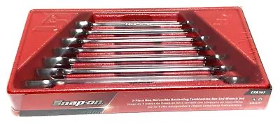 New Snap-on™ 3/8  Thru 3/4  12-point Box Ratchet Wrench Set Zero Offset OXR707 • $289.99