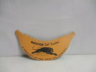 Marathon  CAT  Gasoline Ohio Oil Company Vintage Serviceman's Advertising Visor  • $11.69