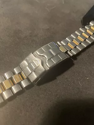 Tag Heuer Metal Watch Strap . Nice 20mm Two Tone Strap  With Both Lugs. • £1.20