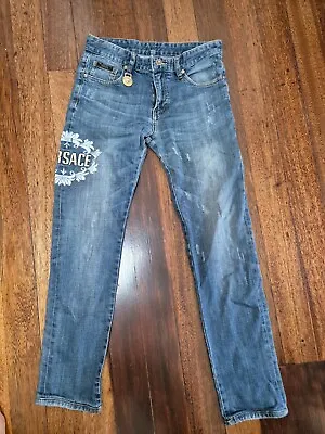 VERSACE Pants Size 30 Denim Tapered Bottom Vgv SALE ! • $43.55