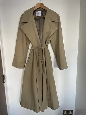 Mango Oversize Cotton Trench Coat UK Small Mint Sold Out Bloggers • £45