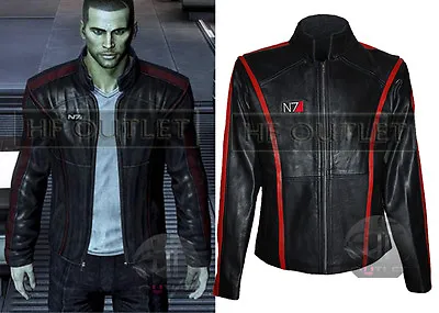 Mass Effect 3 - N7 Commander Shepard Stylish Real Leather Jacket  • $74.99