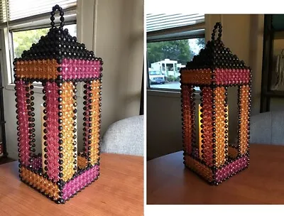 **handmade Beaded Moroccan Hanging Lamp** (revised As Of 03/02/24) • $35