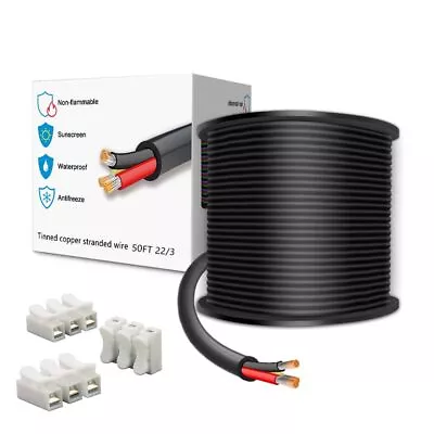 50FT 22 Gauge 22/3 3 Conductor Electrical Wire 3 Core Cable • $24.44