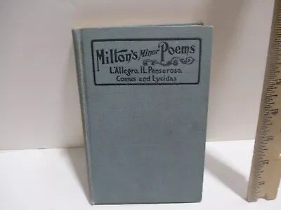  MILTON'S MINOR  POEMS 1905 BY A. Flanagan Co. • $4