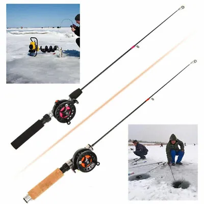 Ice Winter Fishing Rod Reel Kit Mini Telescopic Portable Rod For Ice Fishiou • $3.25