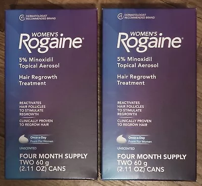 2x Women's Rogaine Foam 5% Minoxidil—8 Month Supply—Brand New & Sealed (2025) • $72.49