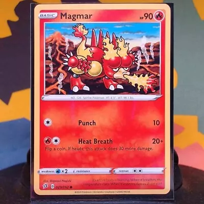 Pokemon Magmar Unplayed 2020 Rebel Clash Sword Shield Trading Card Game 029 192 • $1.39