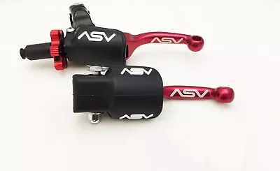 ASV F3 Front Brake Pro Pack Clutch Perch Levers Shorty Red CRF 250F XR 250R • $179.95