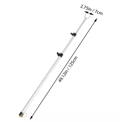 Closet Reacher Pole Metal Clothes Pole Telescopic Clothing Pole Clothes • £9.29