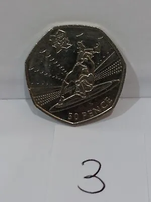 Olympic Wrestling 50p Coin • £8