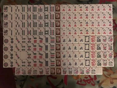 Beginners Set 164 Melamine Mah Jongg Tiles Only! 20 Flowers 10 Joker NMJL Ready • $27