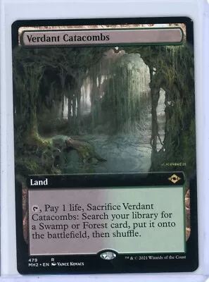 VERDANT CATACOMBS MTG Modern Horizons 2 REGULAR RARE EXTENDED ART 479 UNPLAYED • $19.95