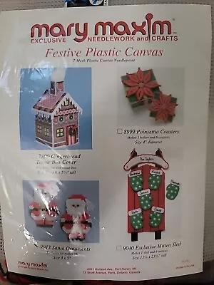 Santa Christmas Ornaments Craft Kit By Mary Maxim 9013 • $12