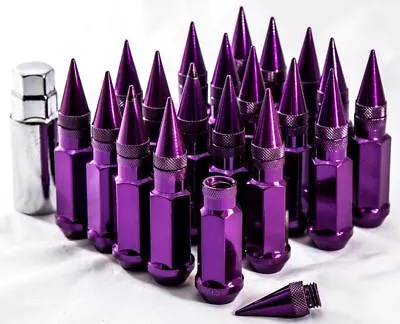 20  12X1.5 Aodhan XT92 SPIKED Lug Nuts PURPLE FIT ESM ESR VARRSTOEN STR XXR ROTA • $79.99