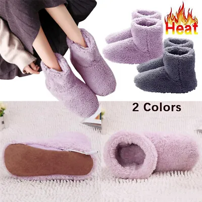 £7.90 • Buy Winter USB Heated Warm Feet Thick Keep Warm Electric Slipper Washable Women Men