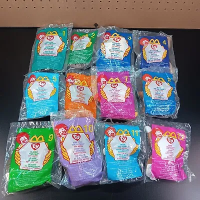 TY McDONALDS Collectible Teenie Beanie Babies 1993/1999 Complete Set OF 12 New • $14.99