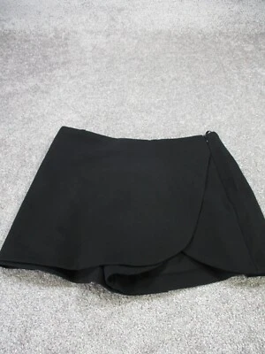 $14.99 • Buy Zara Wrap Skort Womens Large Black Short New
