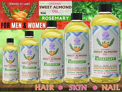 £2.99 • Buy Natural Rosemary Oil For Hair Growth, Skin & Nails Natural Pure Vegan UK