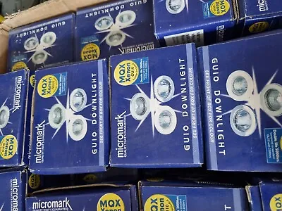 Micromark Fixed Downlight X8 In White Bulbs Included • £5