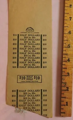 Vintage Original 1919 Downey Coin Roll Wrapper HALF DOLLARS • $4.99