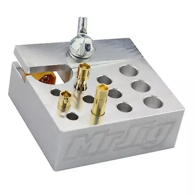 Mr. Jig CNC Aluminum RC Soldering Jig For XT60 Deans JST Bullet Connectors • $24.99