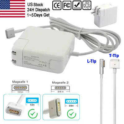 L/T-Tip AC Adapter USB C Charger For Apple Macbook Pro &Air 13 -17 A1278 A1466 • $14.43