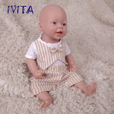 15'' Soft Silicone Reborn Baby Boy Handmade Floppy Silicone Doll Xmas Gift • $79