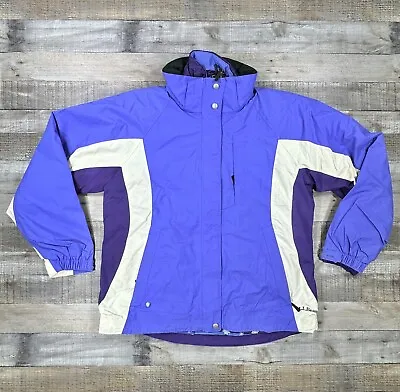 LL Bean Jacket Womens Large Purple 3 In 1 Skiing Snowboarding Outdoor Coat • $34.95