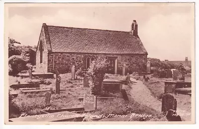 An Early Frith's Post Card Of Llantysilio Church Island Menai Bridge. Anglesey • £2.25