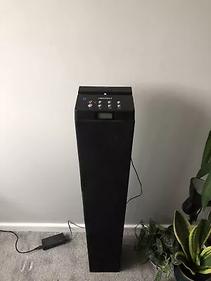 £15 • Buy Bush Tower Speaker With Radio, Bluetooth, Aux, And Dock For IPhone.