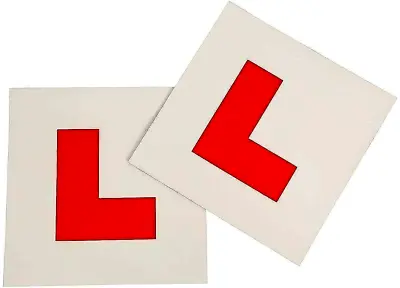 2 Piece Magnetic L Plates Secure Quick Easy To Fix Learner Driver Sign • $4.19