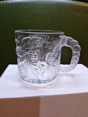 McDonalds BATMAN FOREVER Two-Face Glass Mug/Cup 1995 Vintage DC Comics • $6.99