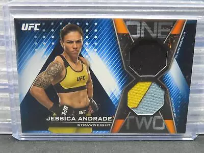 2019 Topps UFC Knockout Jessica Andrade Blue One-Two Dual Material Relic #23/50 • $0.99