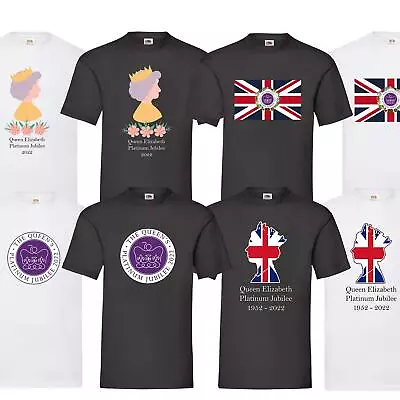 New Mens Womens Adults 2022 Queen's Platinum Jubilee T-Shirt Celebration Tee Top • £8.99