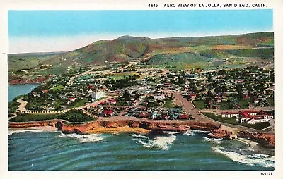 California Postcard: Aerial View Of La Jolla San Diego Ca • $5.99