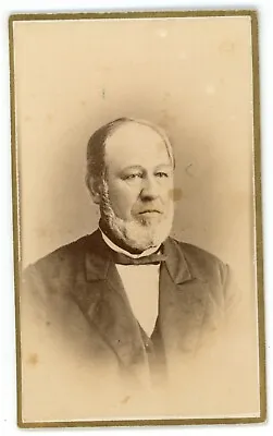 Antique CDV Circa 1870s Norton Older Man In Suit With Chin Beard Monona Iowa • $12.99