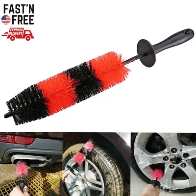 $6.99 • Buy Car Wheel Brush Rims Tire Seat Engine Wash Cleaning Kit Auto Detailing Tool 17 