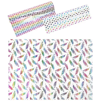  3 Rolls Birthday Wrapping Paper Happy Tissue Crafts Packing • £8.96