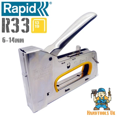 £64.99 • Buy Rapid R33 Stapler / Staple Gun - Heavy Duty Textile & Upholstery Hand Tacker