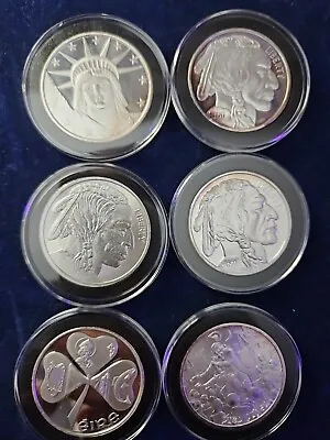 Silver Round 1oz Lot Of 6 • $185