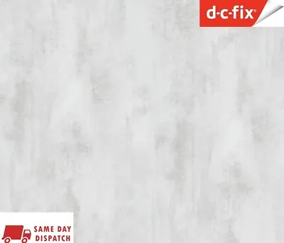 D C Fix Concrete Effect White Sticky Back Plastic Vinyl Self Adhesive Kitchen • £2.07