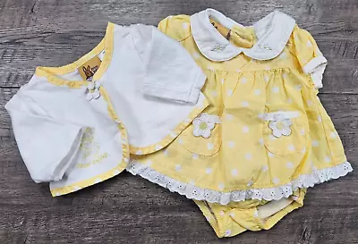 Baby Girl Clothes Peter Rabbit Preemie Yellow 3pc Dress W/ Sweater • $39.99