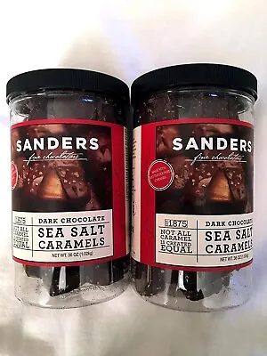 $38.25 • Buy Sanders Dark Chocolate Sea Salt Caramels - Each 36 Oz (2.25 Lbs ) - Pack Of 2