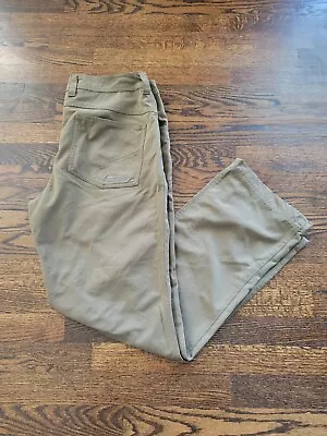 Marmot Men's Size 34 X 31 Olive Beige Casual Canvas Work Pants Outdoor Active • $29.98