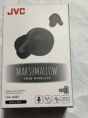 JVC - Marshmallow True Wireless Headphones - Black Model HA-A18T • $20