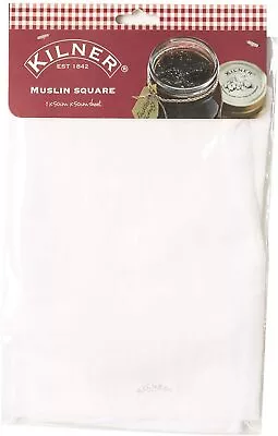 Kilner 50 X 50 Cm Muslin Square Fabric White 50cm • £3.17